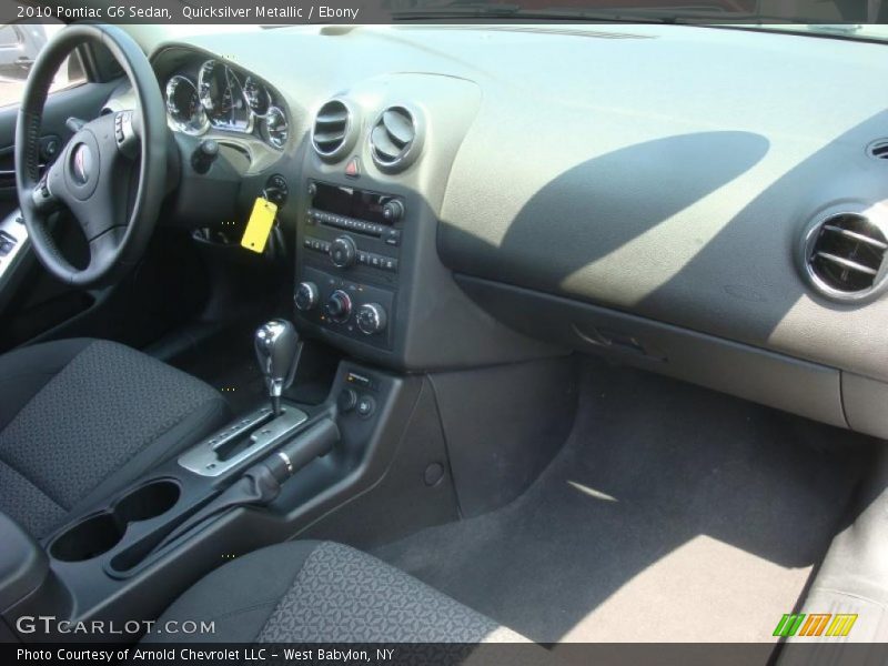 Quicksilver Metallic / Ebony 2010 Pontiac G6 Sedan