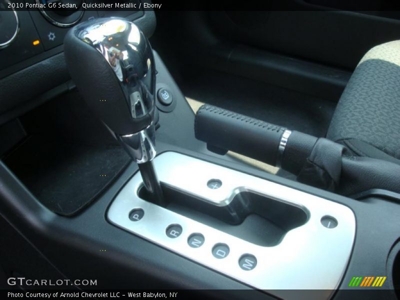 Quicksilver Metallic / Ebony 2010 Pontiac G6 Sedan