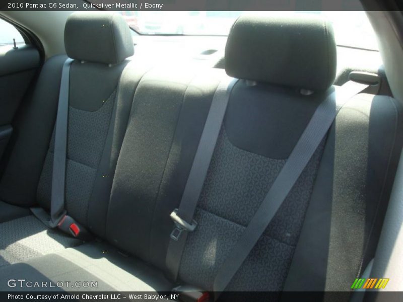 Quicksilver Metallic / Ebony 2010 Pontiac G6 Sedan