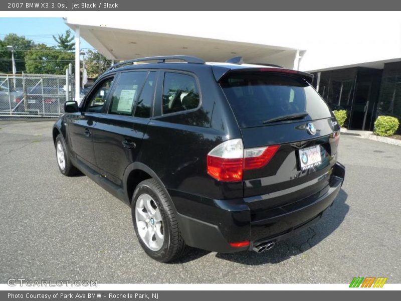 Jet Black / Black 2007 BMW X3 3.0si