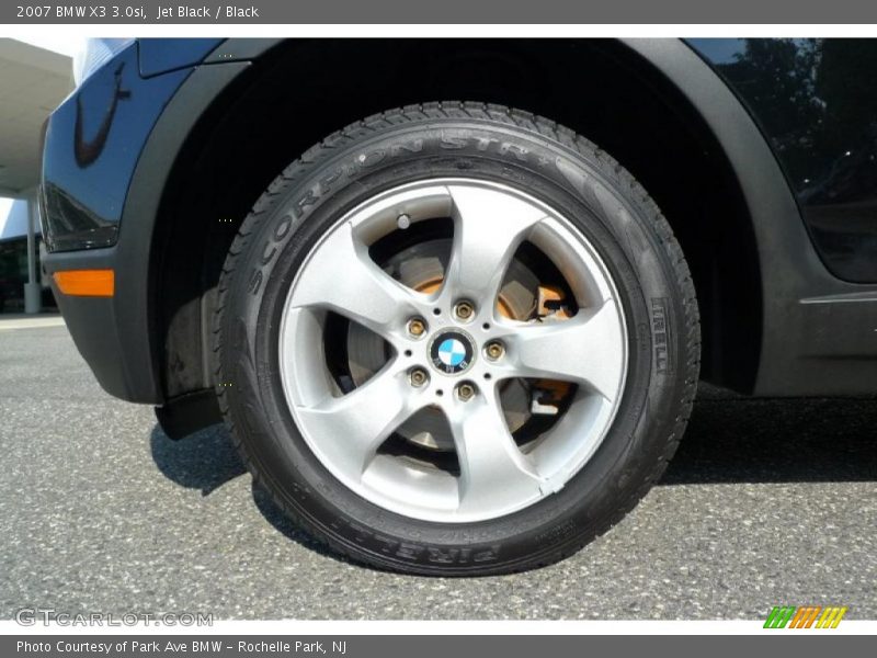 Jet Black / Black 2007 BMW X3 3.0si