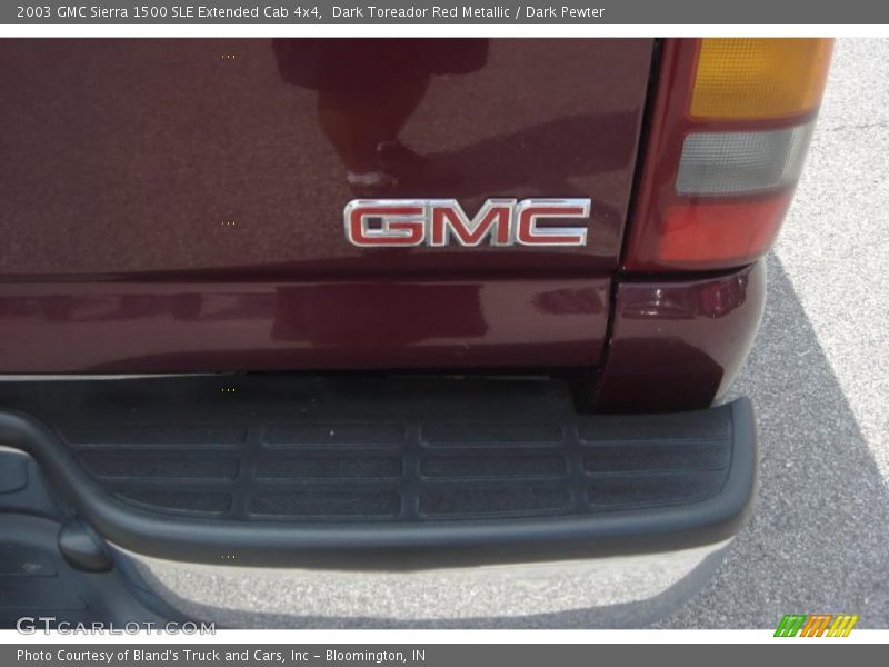 Dark Toreador Red Metallic / Dark Pewter 2003 GMC Sierra 1500 SLE Extended Cab 4x4