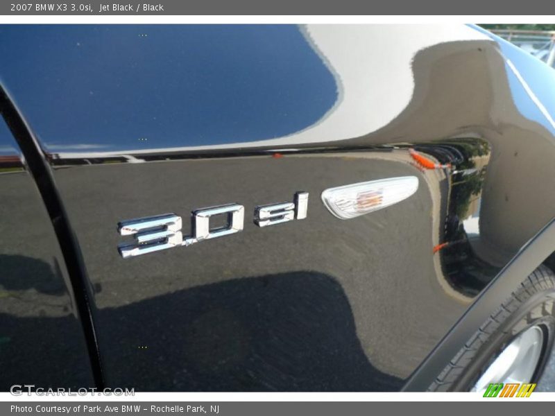 Jet Black / Black 2007 BMW X3 3.0si