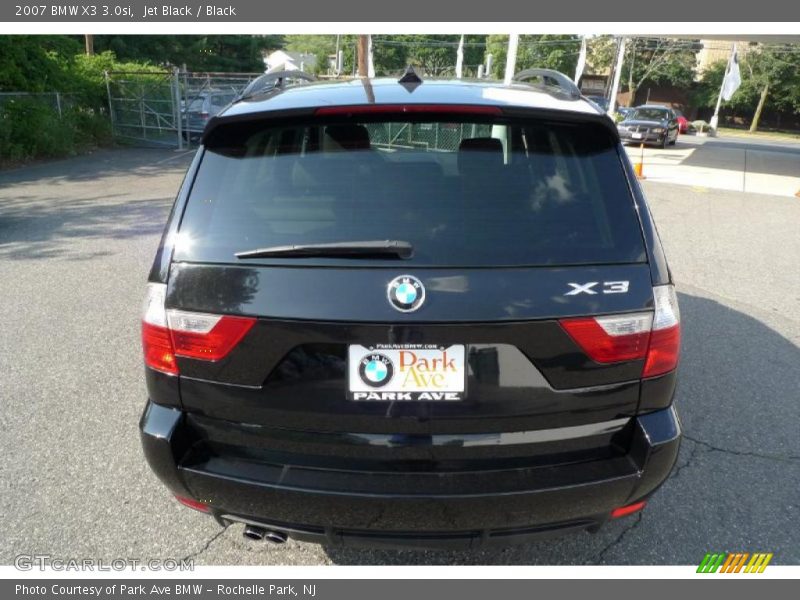 Jet Black / Black 2007 BMW X3 3.0si