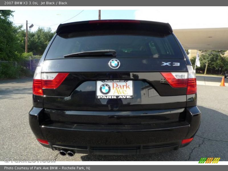 Jet Black / Black 2007 BMW X3 3.0si