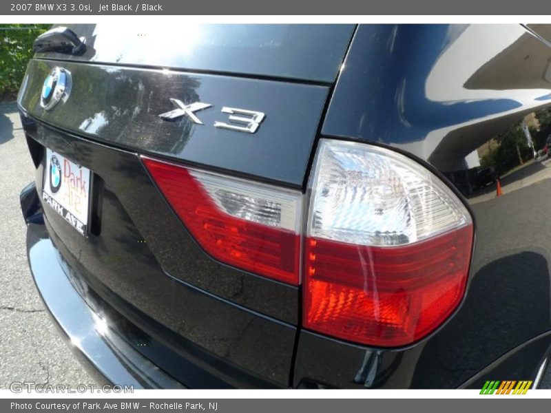 Jet Black / Black 2007 BMW X3 3.0si