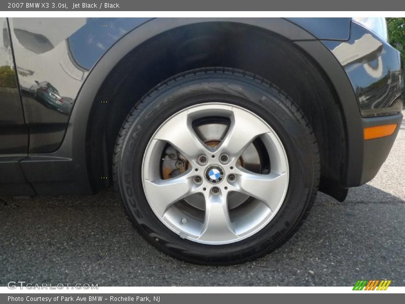 Jet Black / Black 2007 BMW X3 3.0si