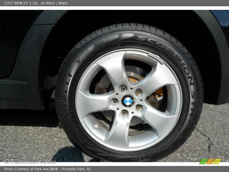 Jet Black / Black 2007 BMW X3 3.0si