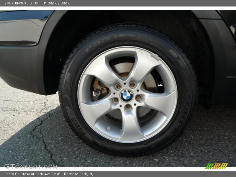 Jet Black / Black 2007 BMW X3 3.0si