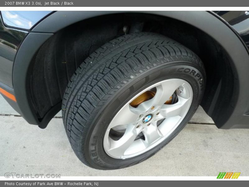 Jet Black / Black 2007 BMW X3 3.0si