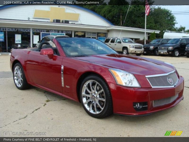 Crystal Red / Ebony/Cashmere 2009 Cadillac XLR V Series Roadster