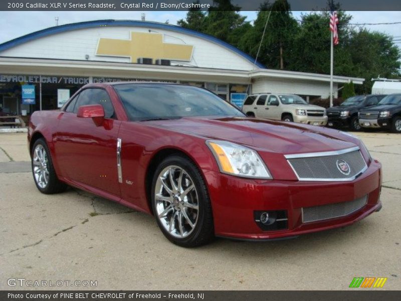 Crystal Red / Ebony/Cashmere 2009 Cadillac XLR V Series Roadster