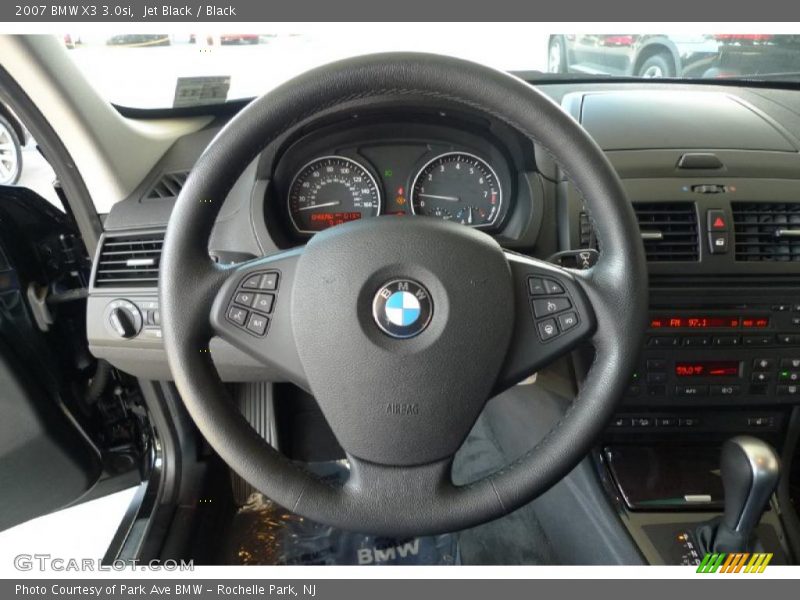 Jet Black / Black 2007 BMW X3 3.0si