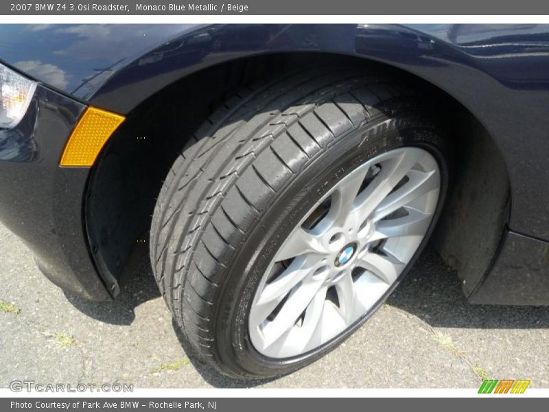 Monaco Blue Metallic / Beige 2007 BMW Z4 3.0si Roadster
