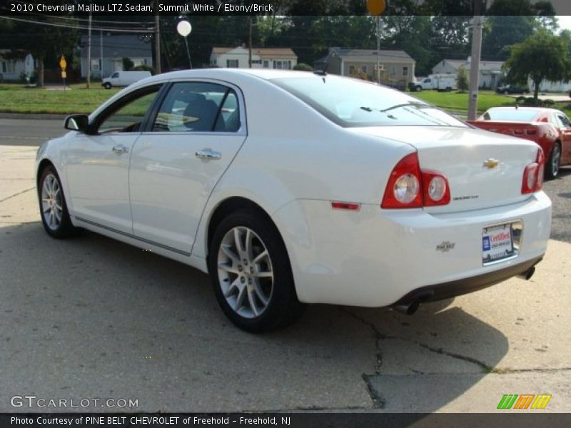 Summit White / Ebony/Brick 2010 Chevrolet Malibu LTZ Sedan