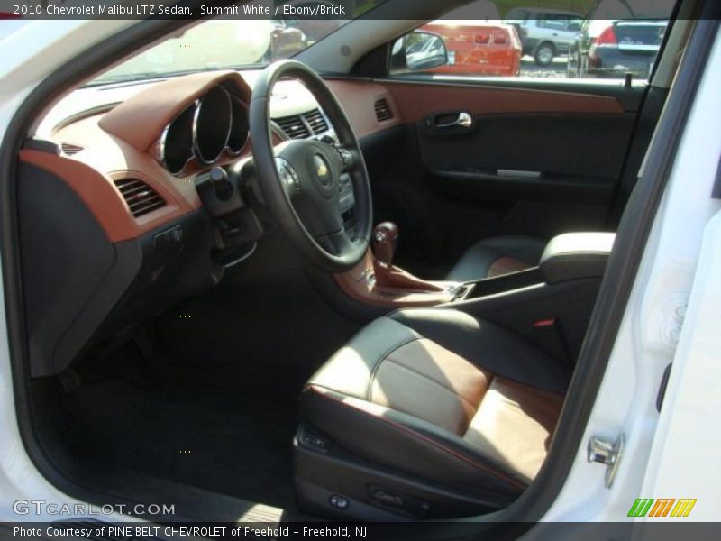Summit White / Ebony/Brick 2010 Chevrolet Malibu LTZ Sedan