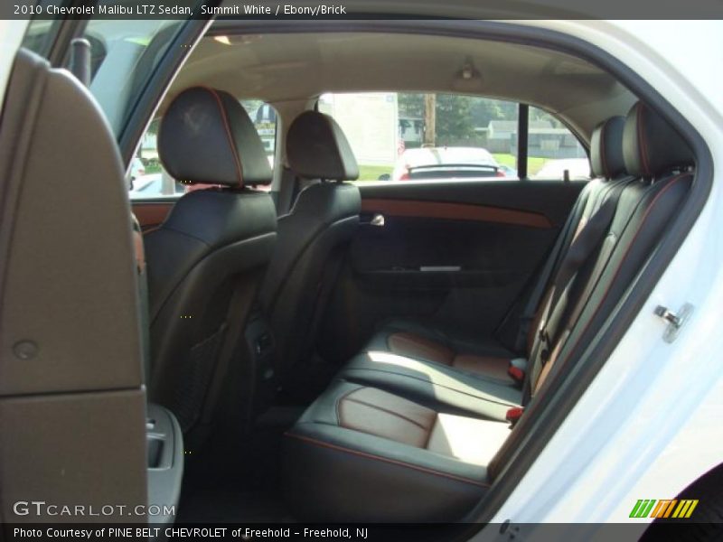 Summit White / Ebony/Brick 2010 Chevrolet Malibu LTZ Sedan