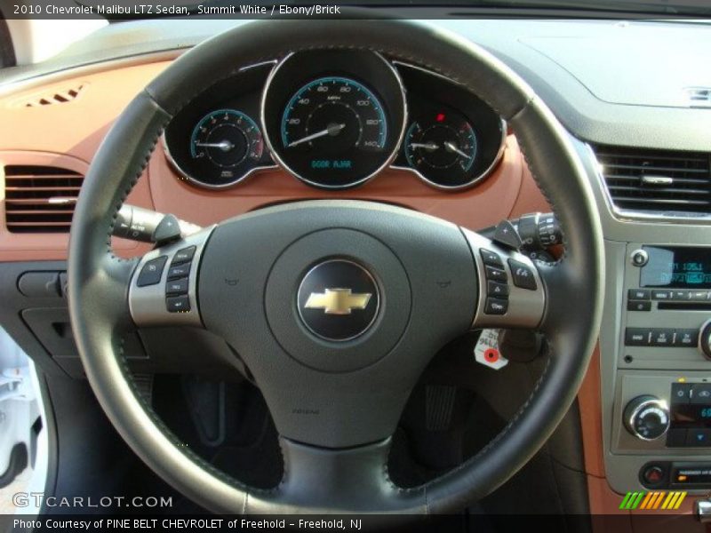 Summit White / Ebony/Brick 2010 Chevrolet Malibu LTZ Sedan