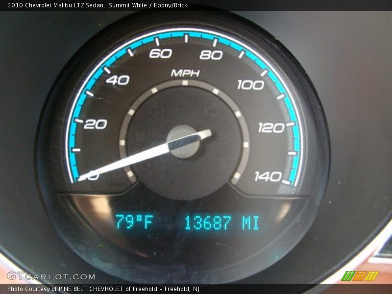 Summit White / Ebony/Brick 2010 Chevrolet Malibu LTZ Sedan