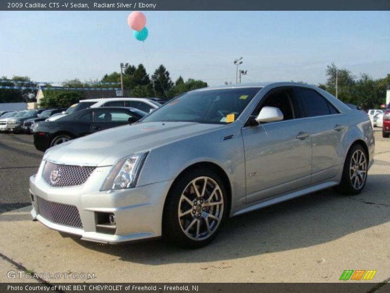 Radiant Silver / Ebony 2009 Cadillac CTS -V Sedan