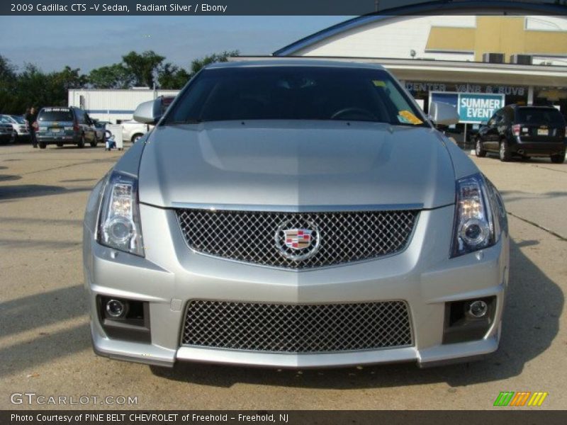 Radiant Silver / Ebony 2009 Cadillac CTS -V Sedan