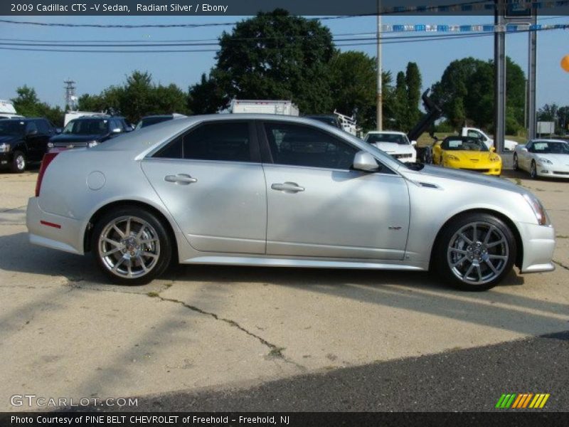 Radiant Silver / Ebony 2009 Cadillac CTS -V Sedan