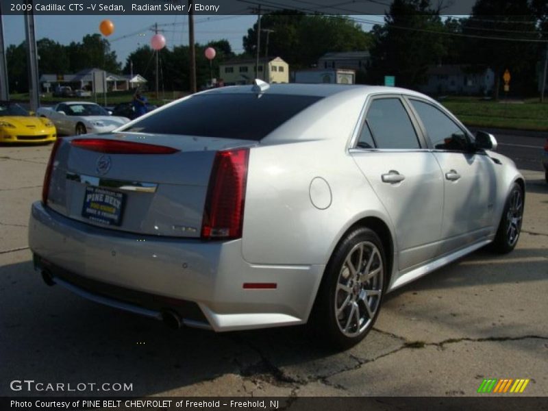 Radiant Silver / Ebony 2009 Cadillac CTS -V Sedan