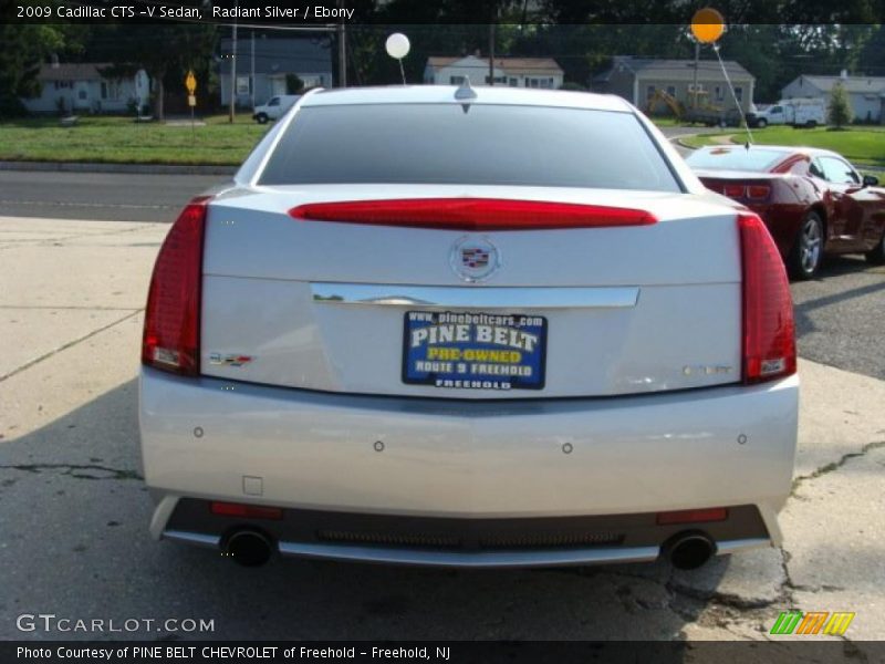 Radiant Silver / Ebony 2009 Cadillac CTS -V Sedan