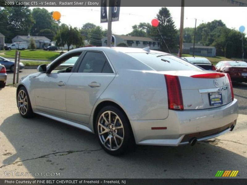 Radiant Silver / Ebony 2009 Cadillac CTS -V Sedan