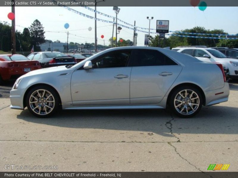 Radiant Silver / Ebony 2009 Cadillac CTS -V Sedan