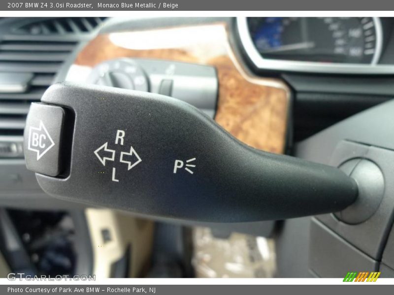 Monaco Blue Metallic / Beige 2007 BMW Z4 3.0si Roadster