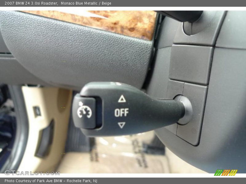 Monaco Blue Metallic / Beige 2007 BMW Z4 3.0si Roadster