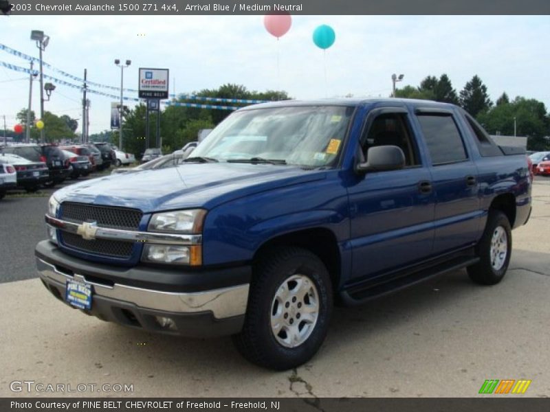 Arrival Blue / Medium Neutral 2003 Chevrolet Avalanche 1500 Z71 4x4