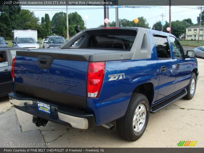Arrival Blue / Medium Neutral 2003 Chevrolet Avalanche 1500 Z71 4x4