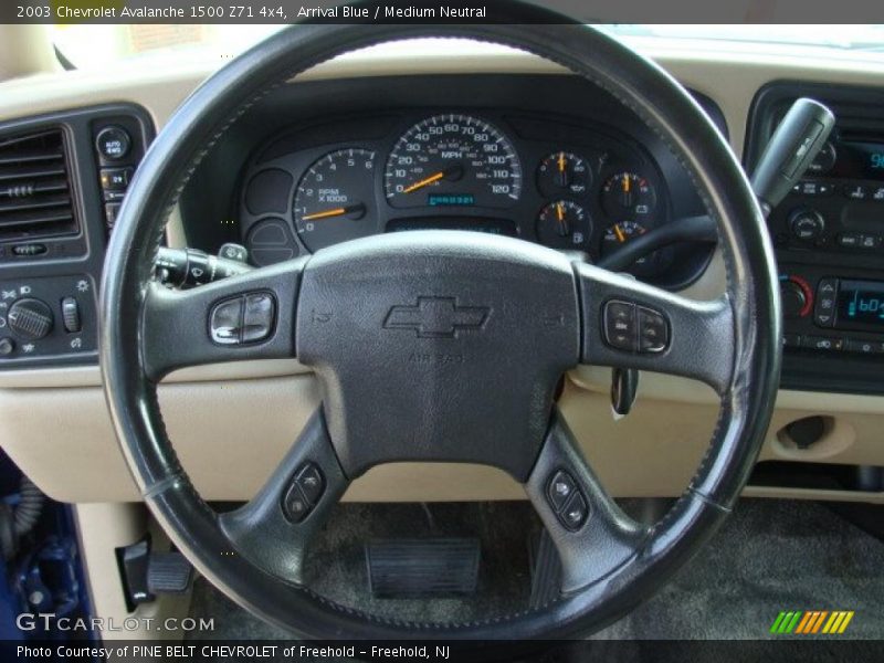 Arrival Blue / Medium Neutral 2003 Chevrolet Avalanche 1500 Z71 4x4