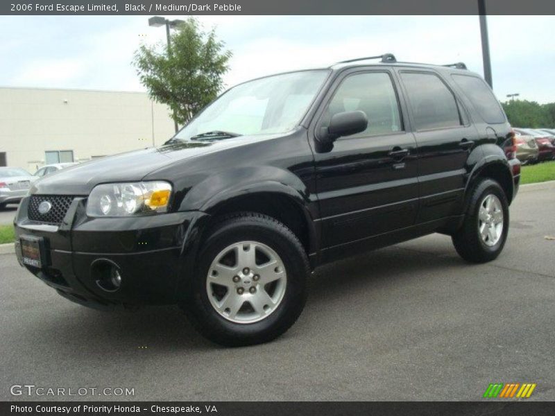 Black / Medium/Dark Pebble 2006 Ford Escape Limited