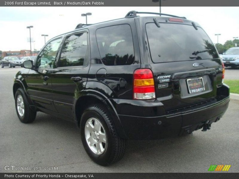 Black / Medium/Dark Pebble 2006 Ford Escape Limited