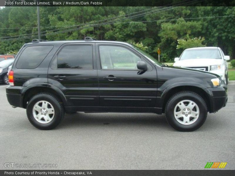 Black / Medium/Dark Pebble 2006 Ford Escape Limited