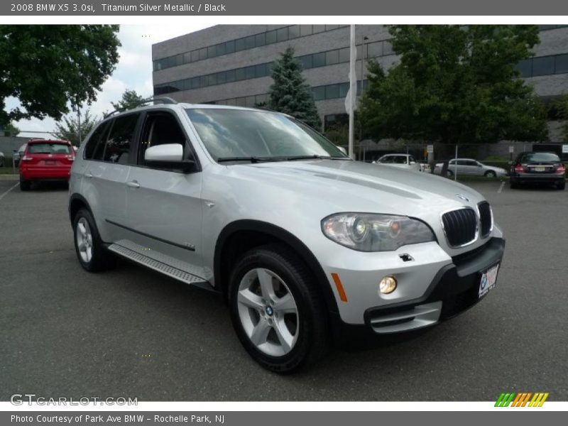 Titanium Silver Metallic / Black 2008 BMW X5 3.0si