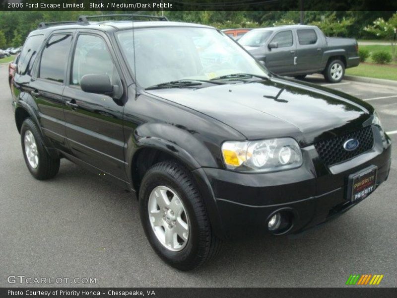 Black / Medium/Dark Pebble 2006 Ford Escape Limited
