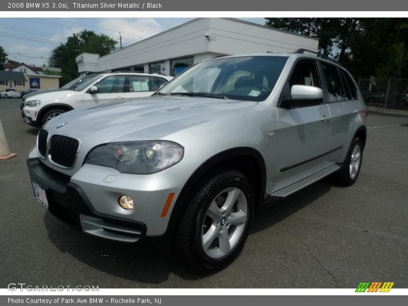 Titanium Silver Metallic / Black 2008 BMW X5 3.0si