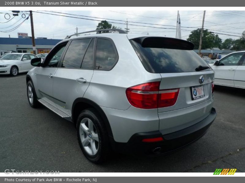 Titanium Silver Metallic / Black 2008 BMW X5 3.0si