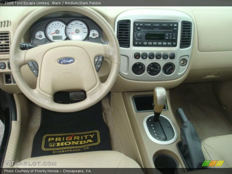 Black / Medium/Dark Pebble 2006 Ford Escape Limited