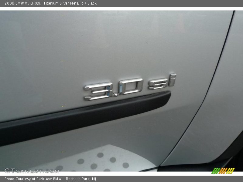 Titanium Silver Metallic / Black 2008 BMW X5 3.0si