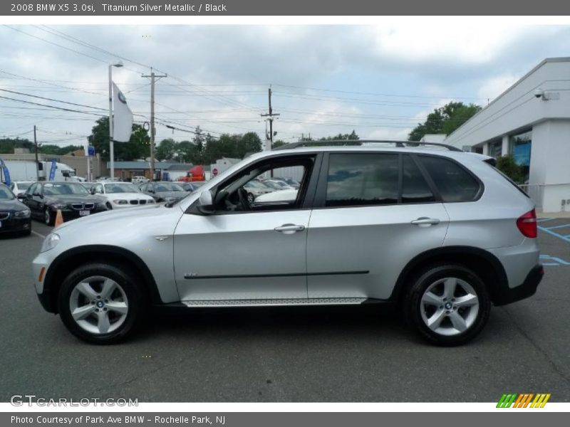 Titanium Silver Metallic / Black 2008 BMW X5 3.0si