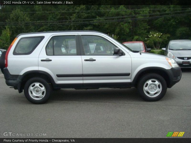 Satin Silver Metallic / Black 2002 Honda CR-V LX