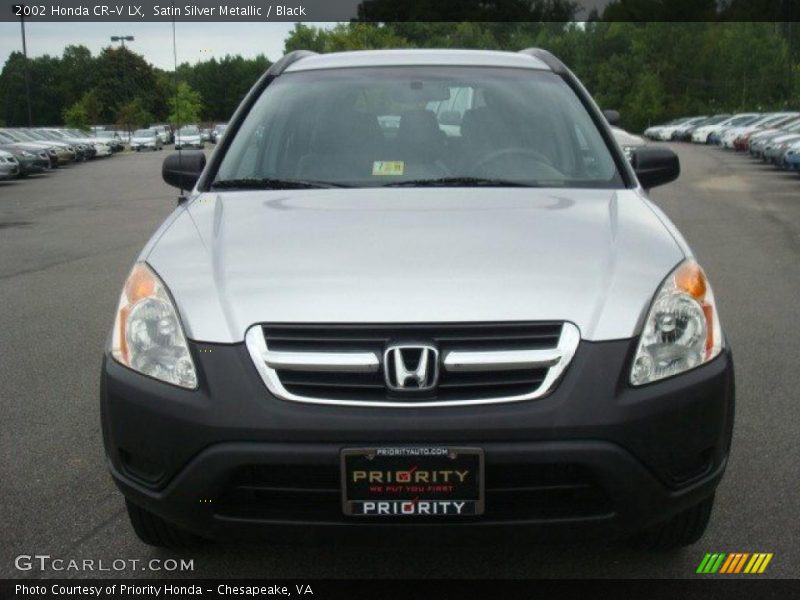 Satin Silver Metallic / Black 2002 Honda CR-V LX