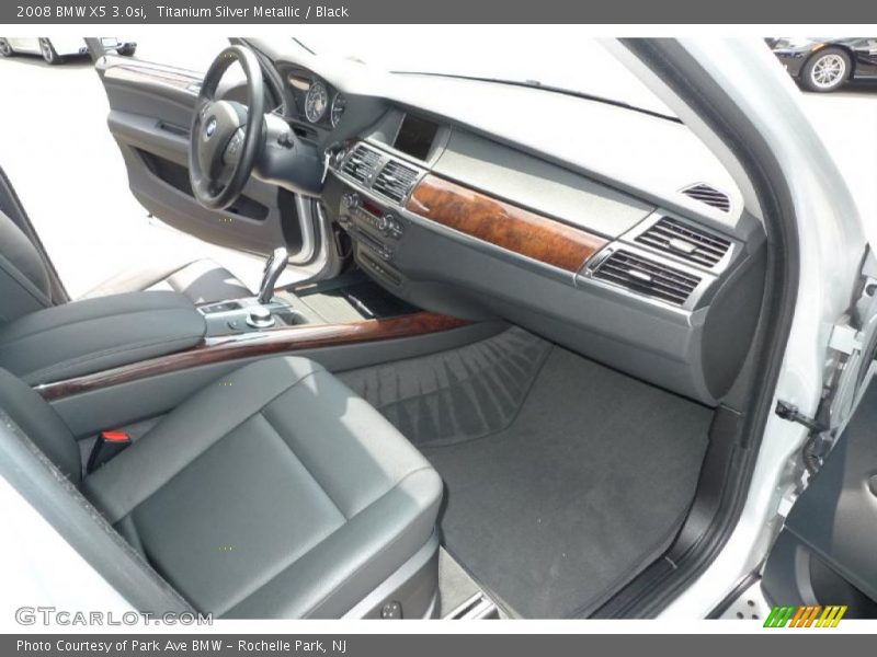 Titanium Silver Metallic / Black 2008 BMW X5 3.0si