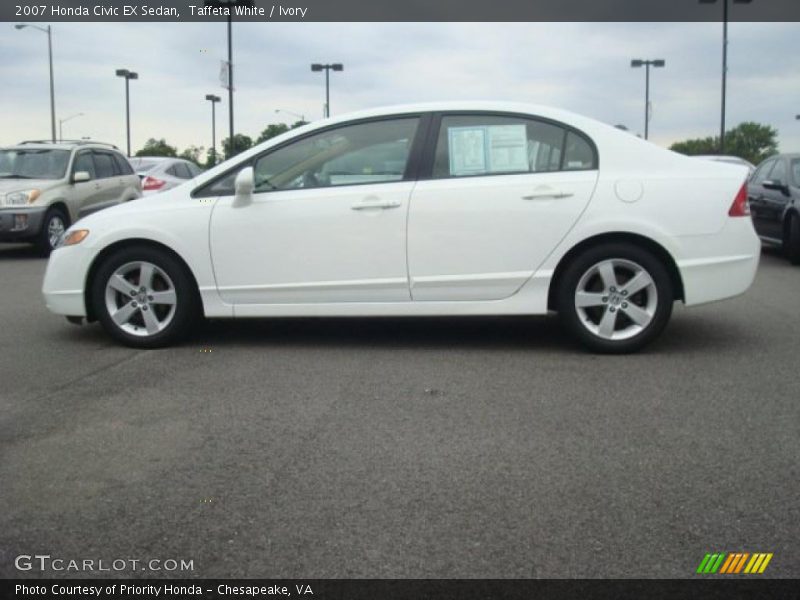 Taffeta White / Ivory 2007 Honda Civic EX Sedan