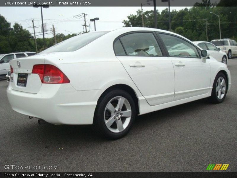 Taffeta White / Ivory 2007 Honda Civic EX Sedan